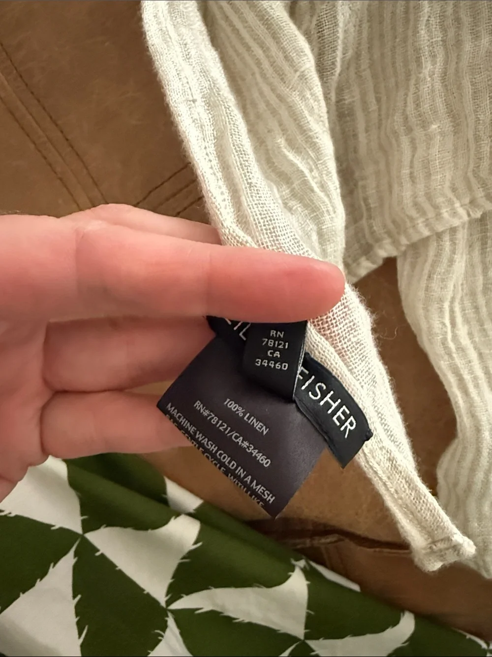 Linen scarf Eileen Fisher